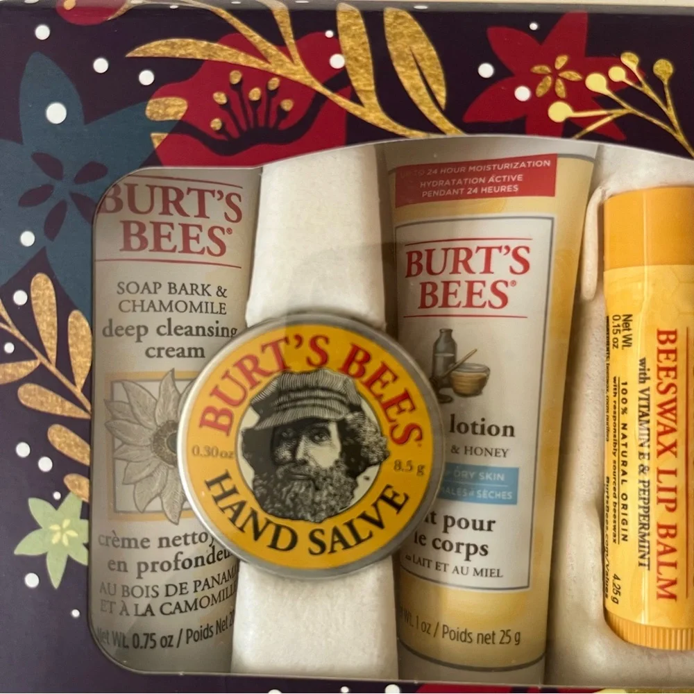 Essential Burt's Bees Kit 5 pc. NWOT - Picture 5 of 6